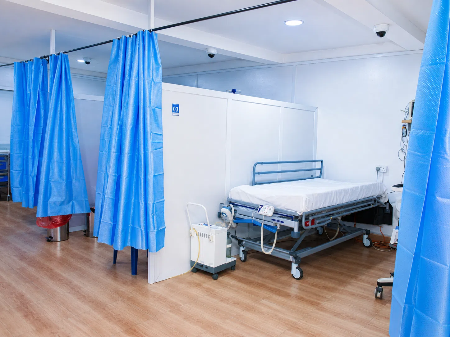 The treatment bay at Magodo, where patients are prepared for and recovered after surgery.