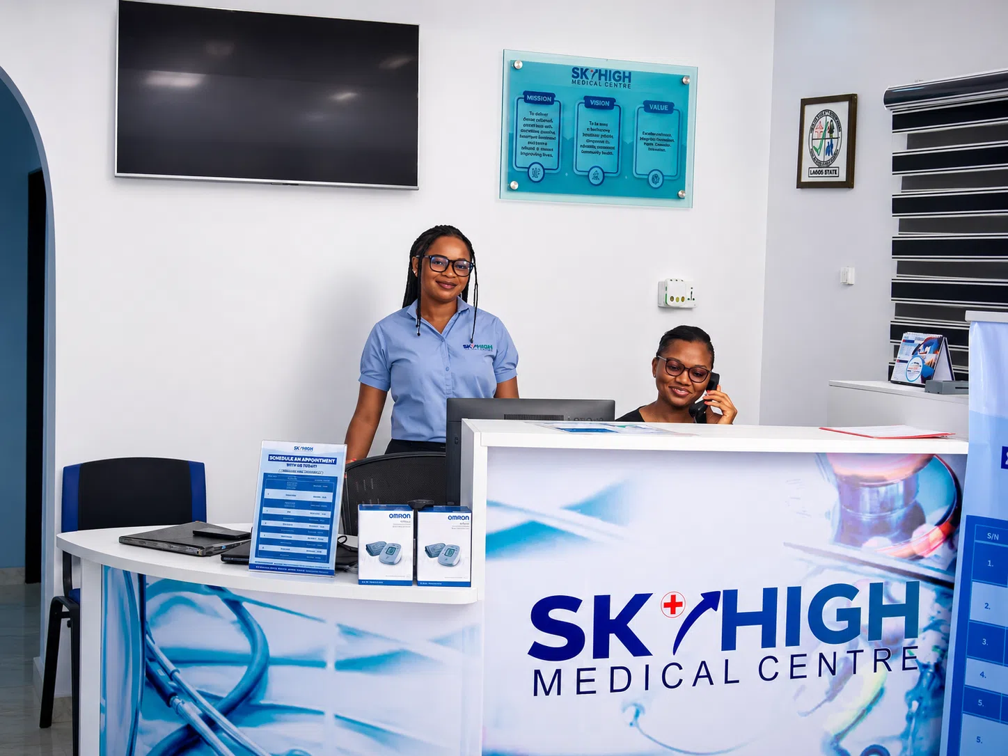 Corporate screening is scheduled around a working day, not a clinic queue.