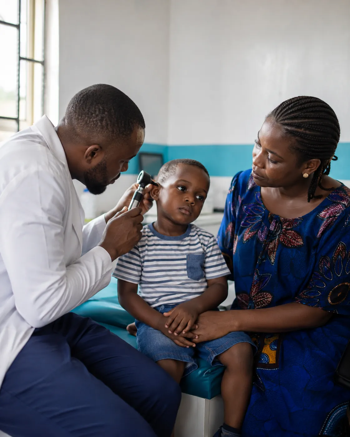 Persistent ear discharge in a child is never normal and needs someone to look inside.